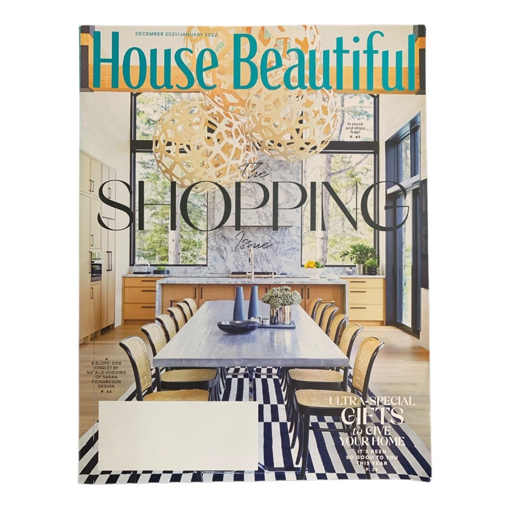 House Beautiful Magazine December 2021 Shopping Issue Gifts To Give Your Home